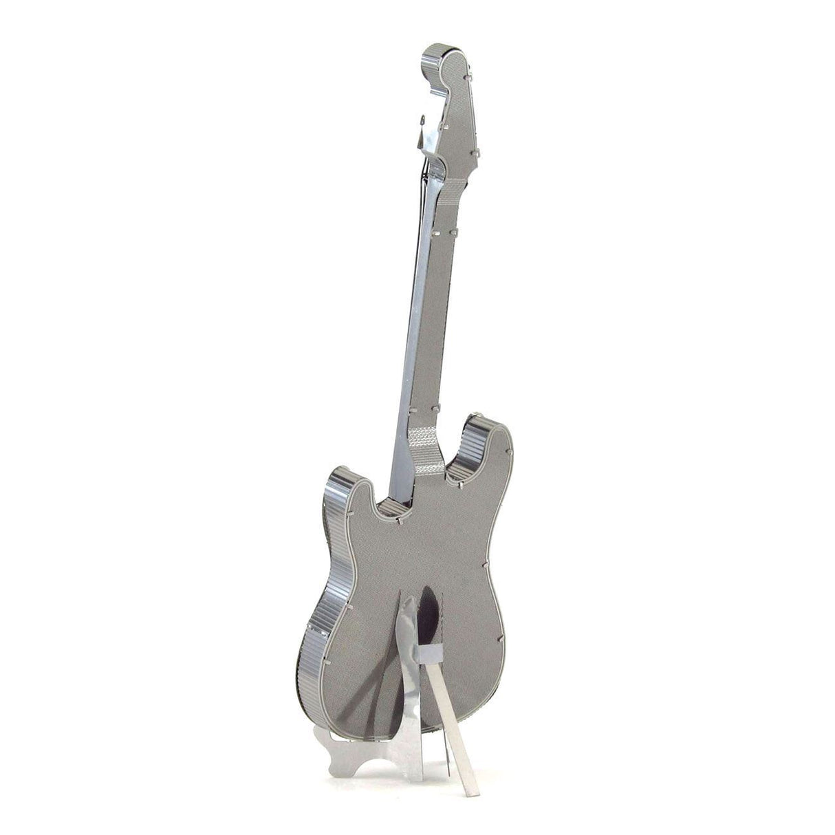 Metal model of a Electric Lead Guitar on a white background