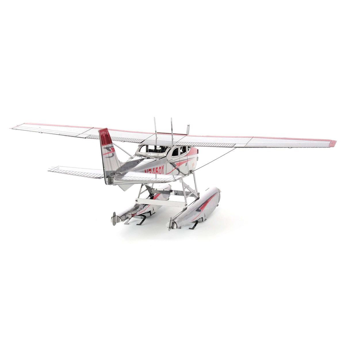 Metal model of a Cessna 182 Floatplane background