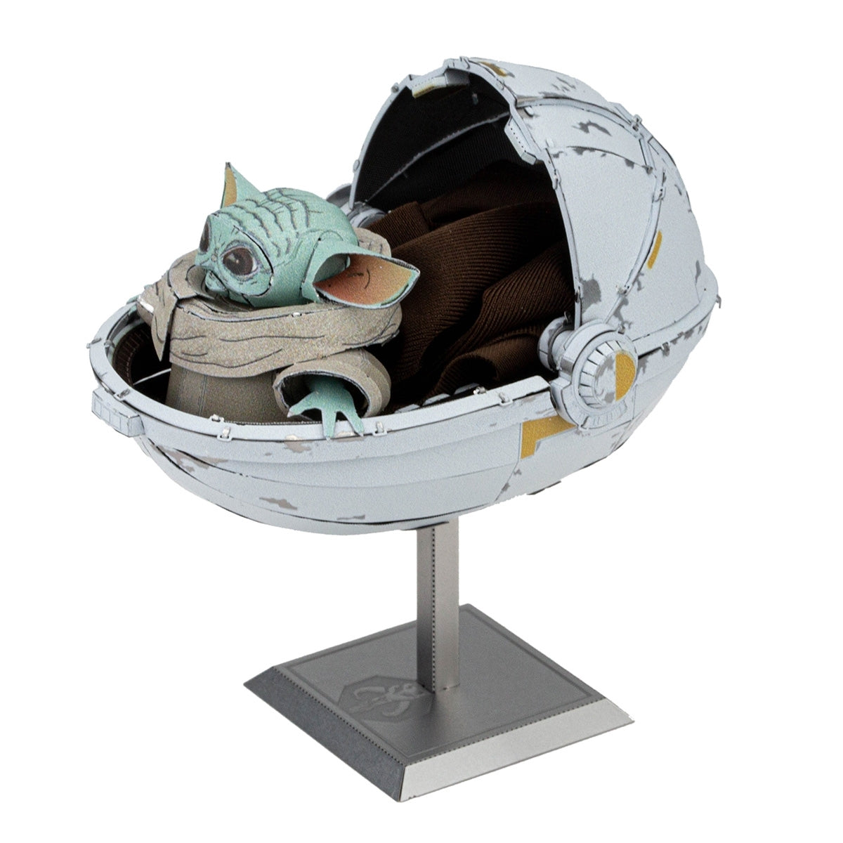 Metal Star Wars The Child figure i on a white background