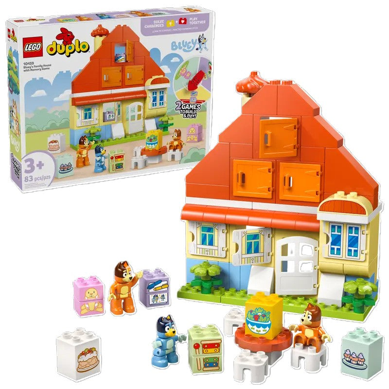 10459 LEGO® DUPLO® Bluey's Family House with Memory Game
