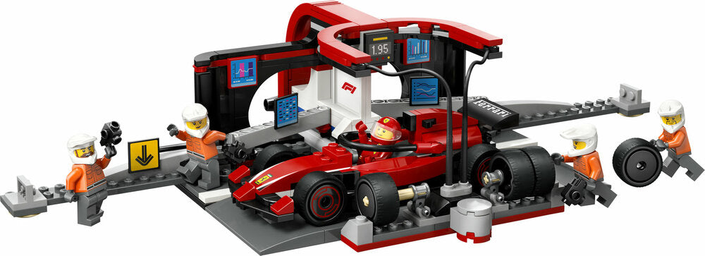 60443 LEGO® F1 Pit Stop & Pit Crew with Ferrari Car
