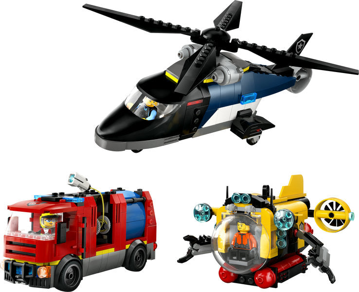 60462 LEGO® Helicopter, Fire Truck & Submarine Remix