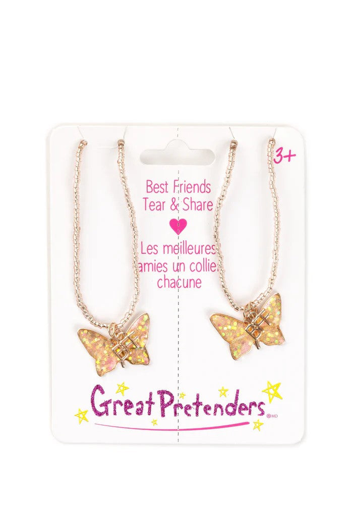 Butterfly BFF Tear and Share Necklaces