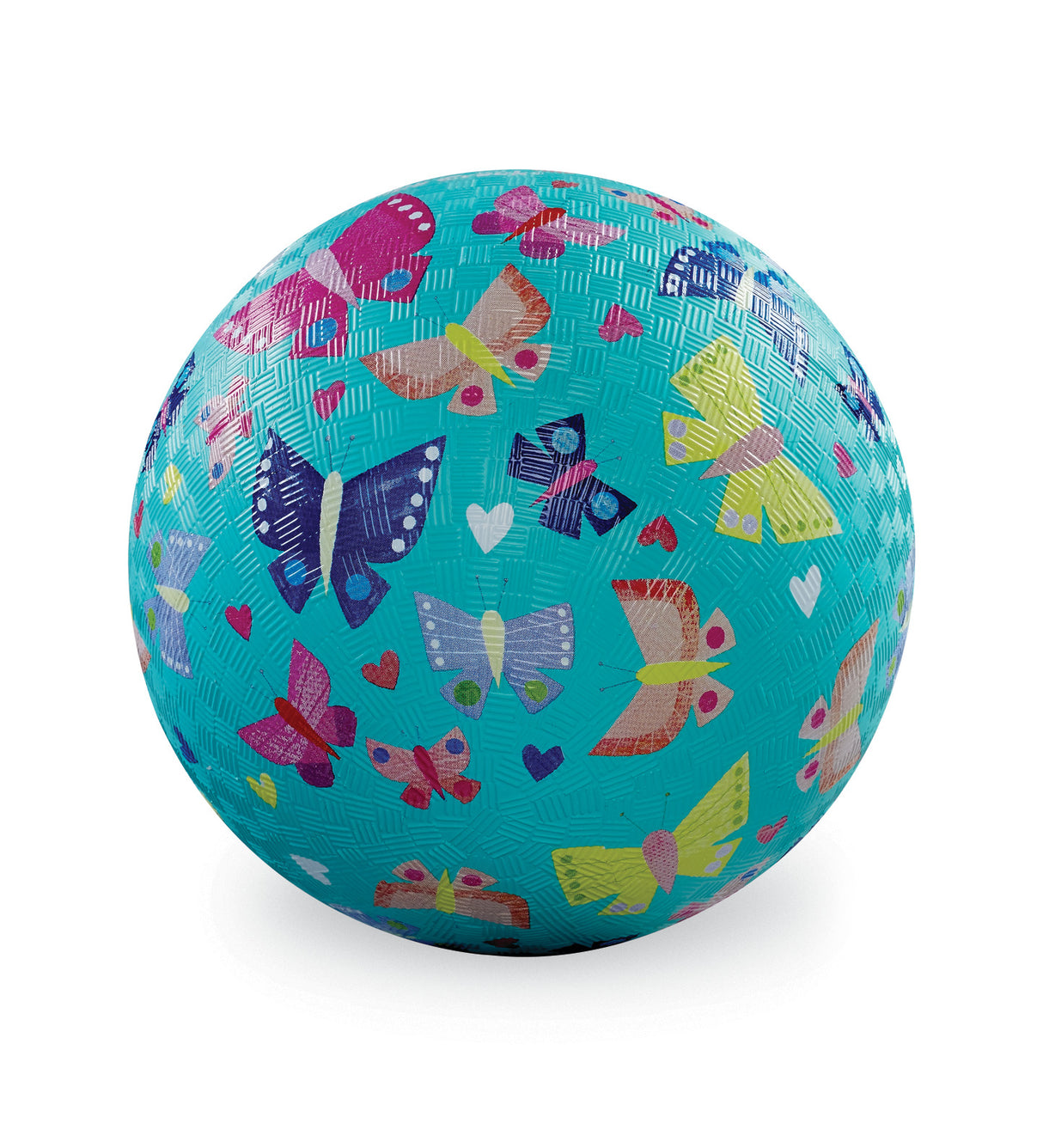 5" Playground Ball - Butterfly Rainbow Colorful ball with butterfly pattern on a white background