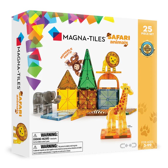Safari Animals 25pc. Magnatiles