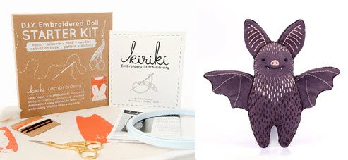 Bat Embroidery Kit
