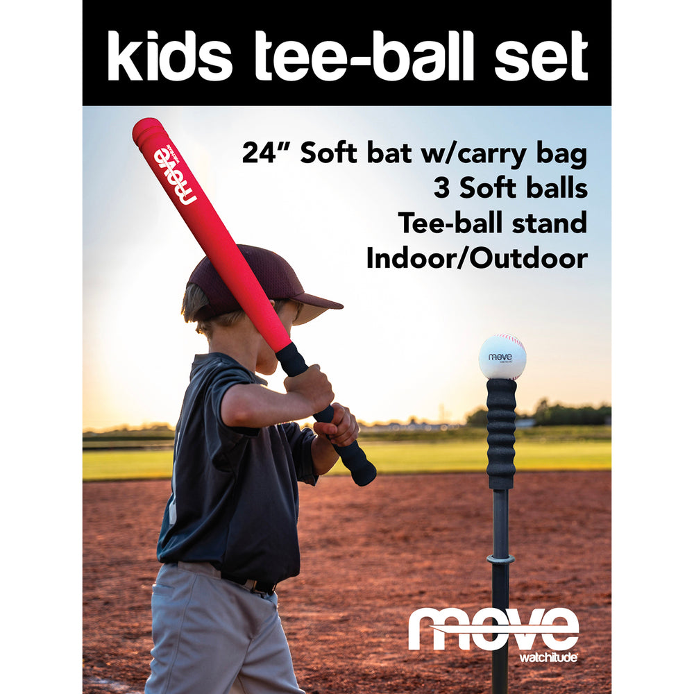 Kids T-Ball Set with 3 Soft Balls