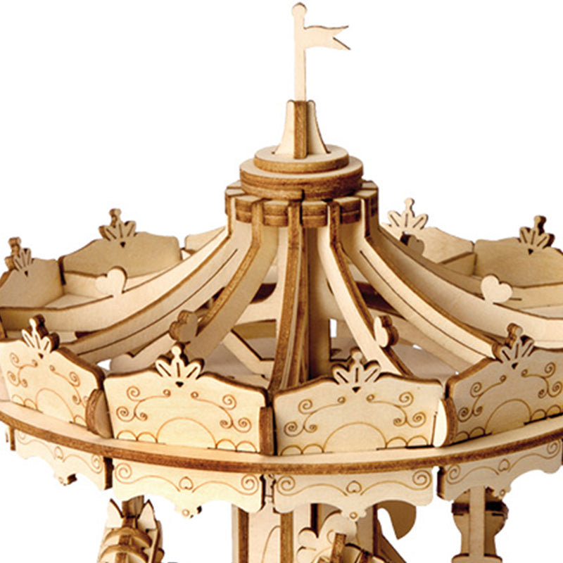 Classic 3D Wood Puzzles; Merry-go-round