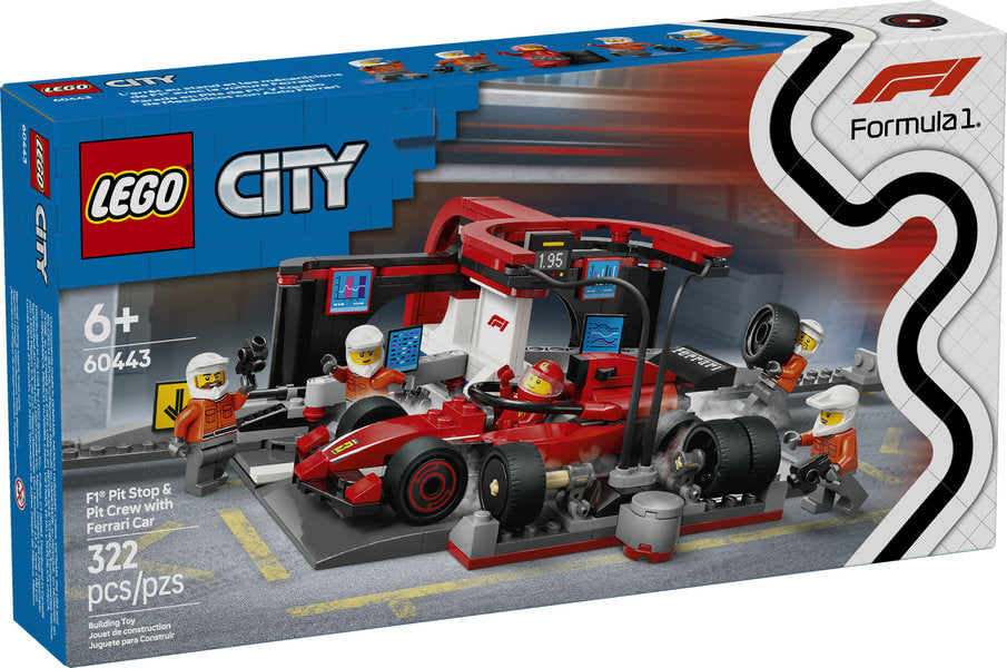 60443 LEGO® F1 Pit Stop & Pit Crew with Ferrari Car