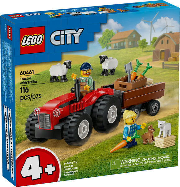 60461 LEGO® Red Farm Tractor with Trailer & Sheep