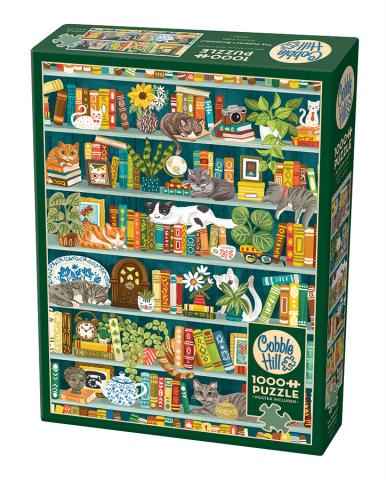 Purrfect Bookshelf 1000 Piece Puzzle