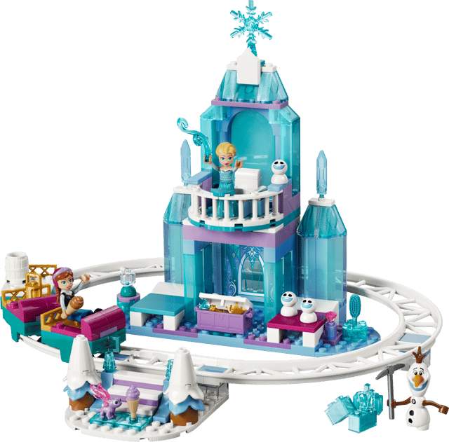 Toy ice castleLEGO Disney Princess: Elsa's Ice Castle & Snow Ride Adventure transparent background