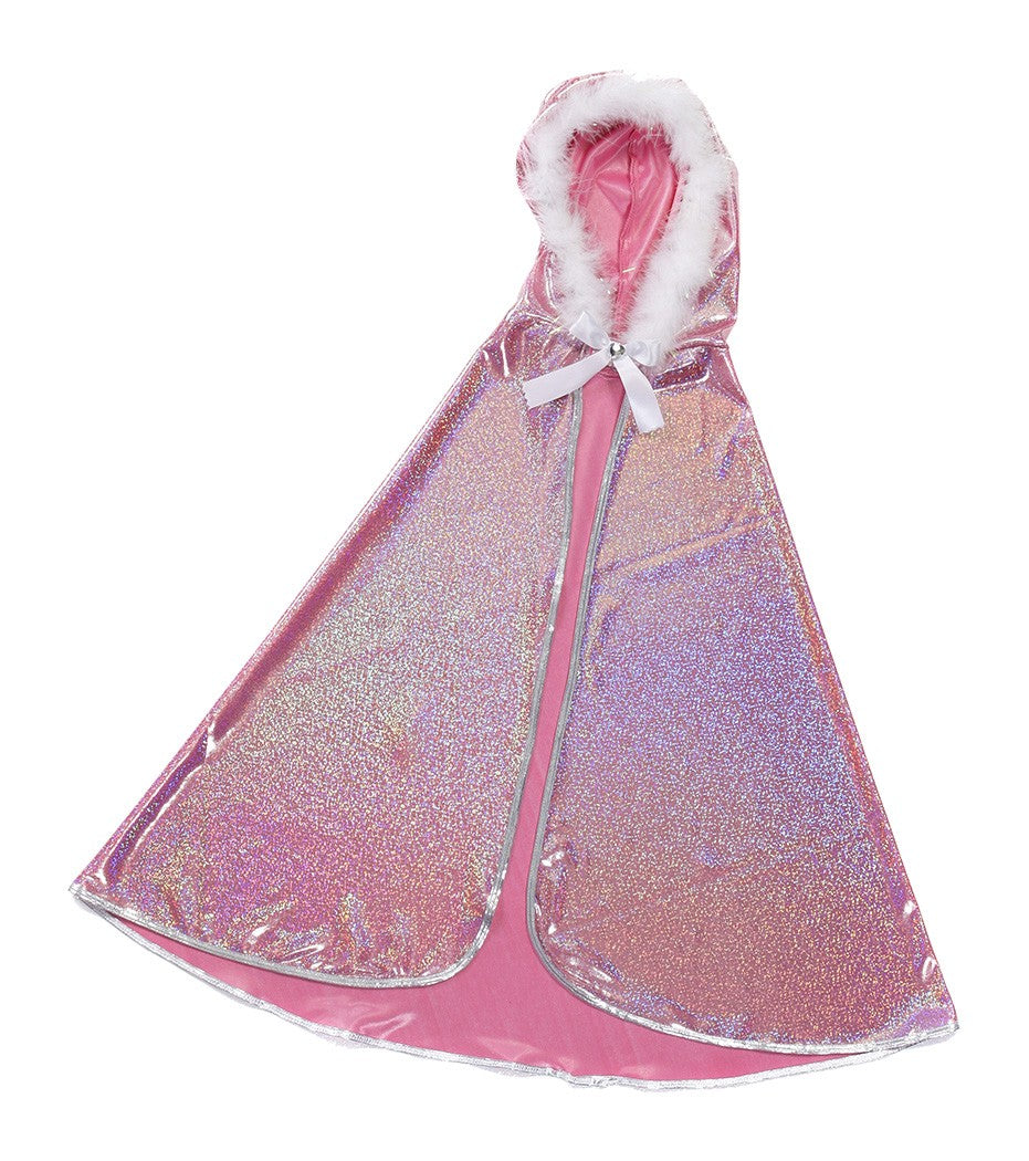 Glitter Princess Cape Pink Size-Medium