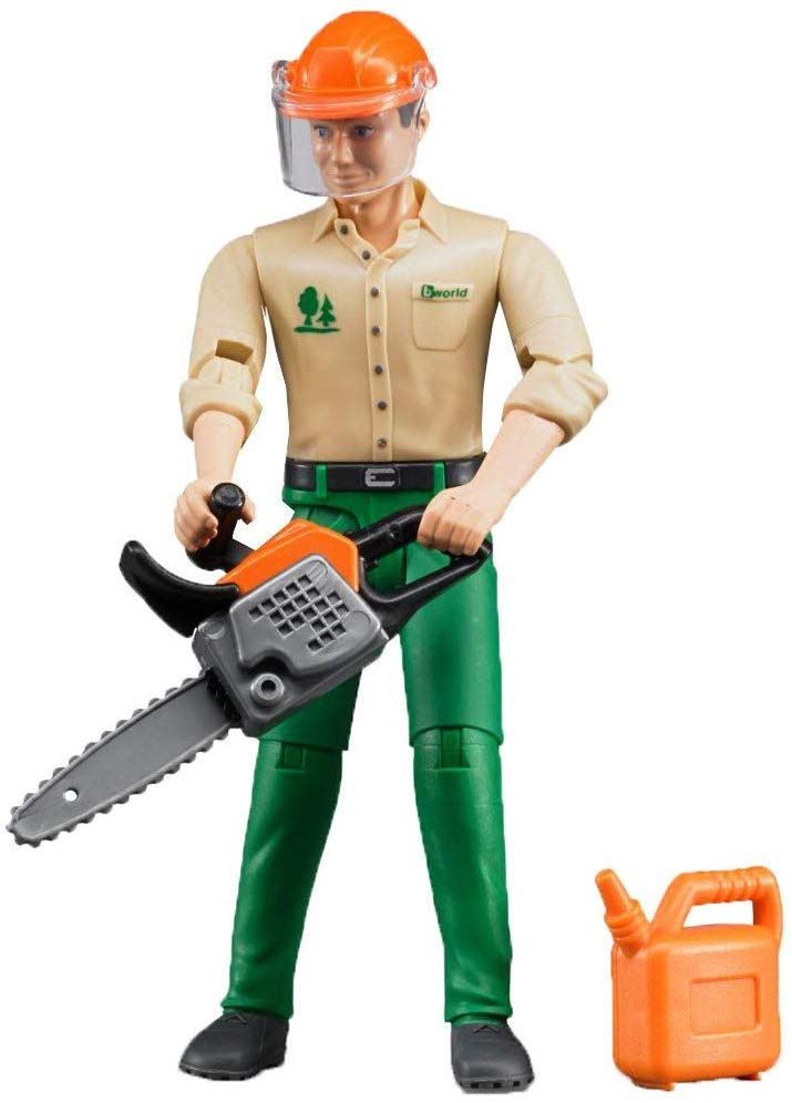 Logging Man / Forestry Worker with Accessories
