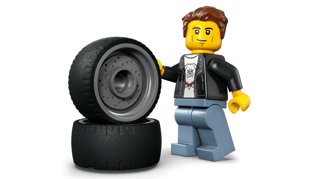 LEGO City Great Vehicles: Hot Rod figure with tires