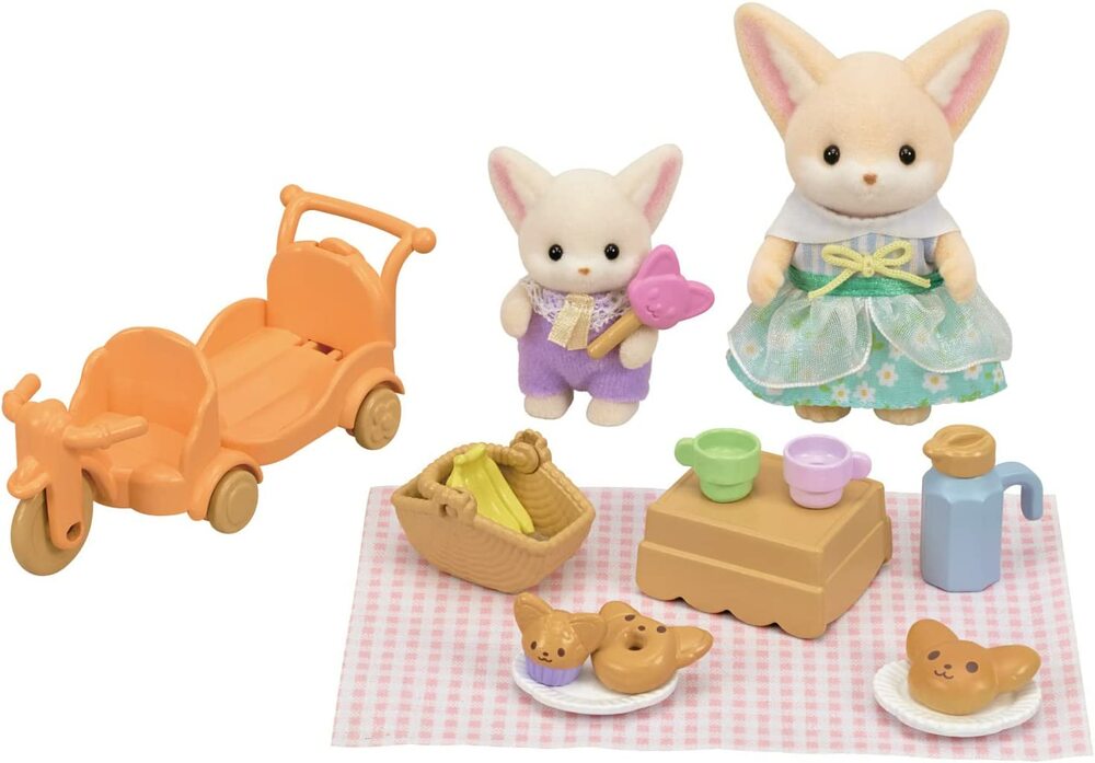 Sunny Picnic Fennec Fox Sister & Baby