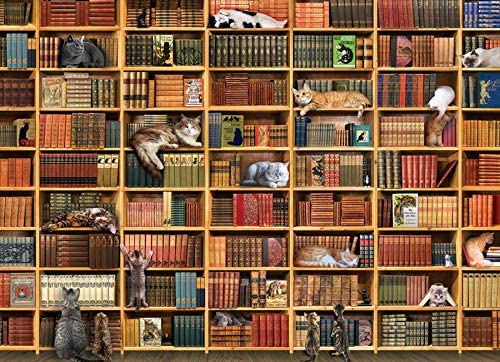 The Cat Library 1000 Piece Puzzle