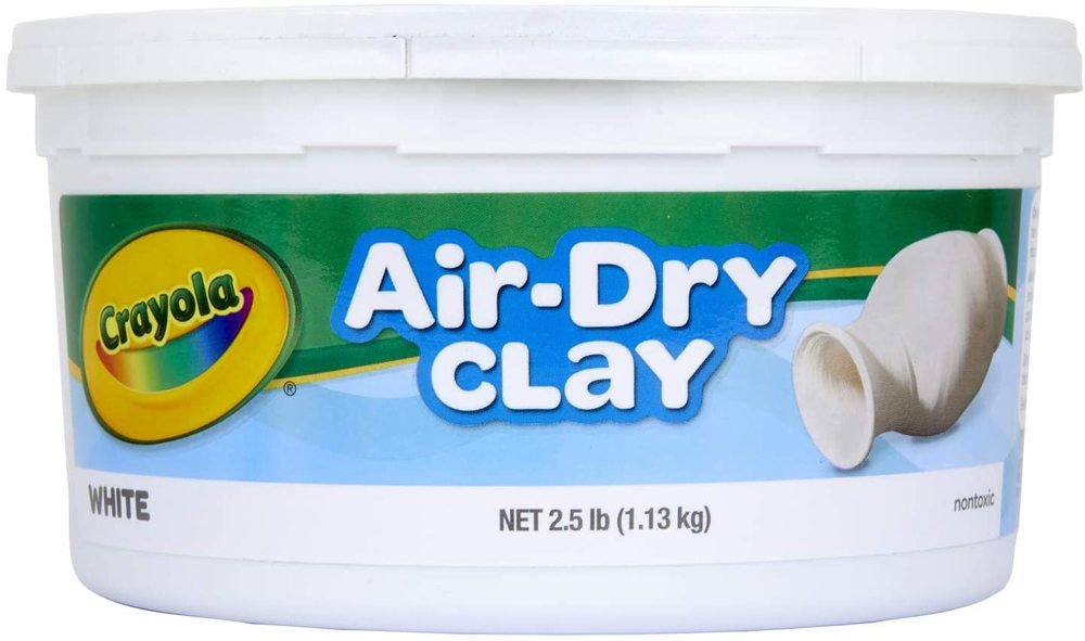 Air Dry Clay Tub White 2.5lb Resealable Bucket
