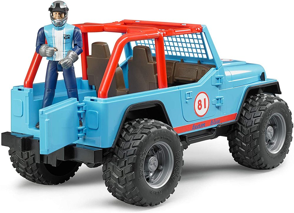 Blue Jeep Cross Country Racer