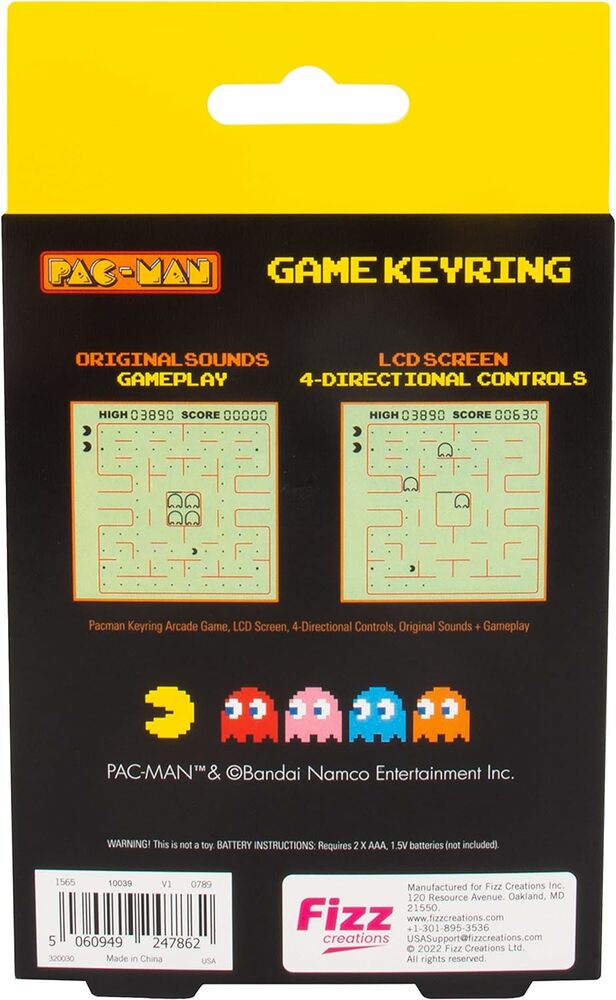 PAC-MAN Keyring Arcade