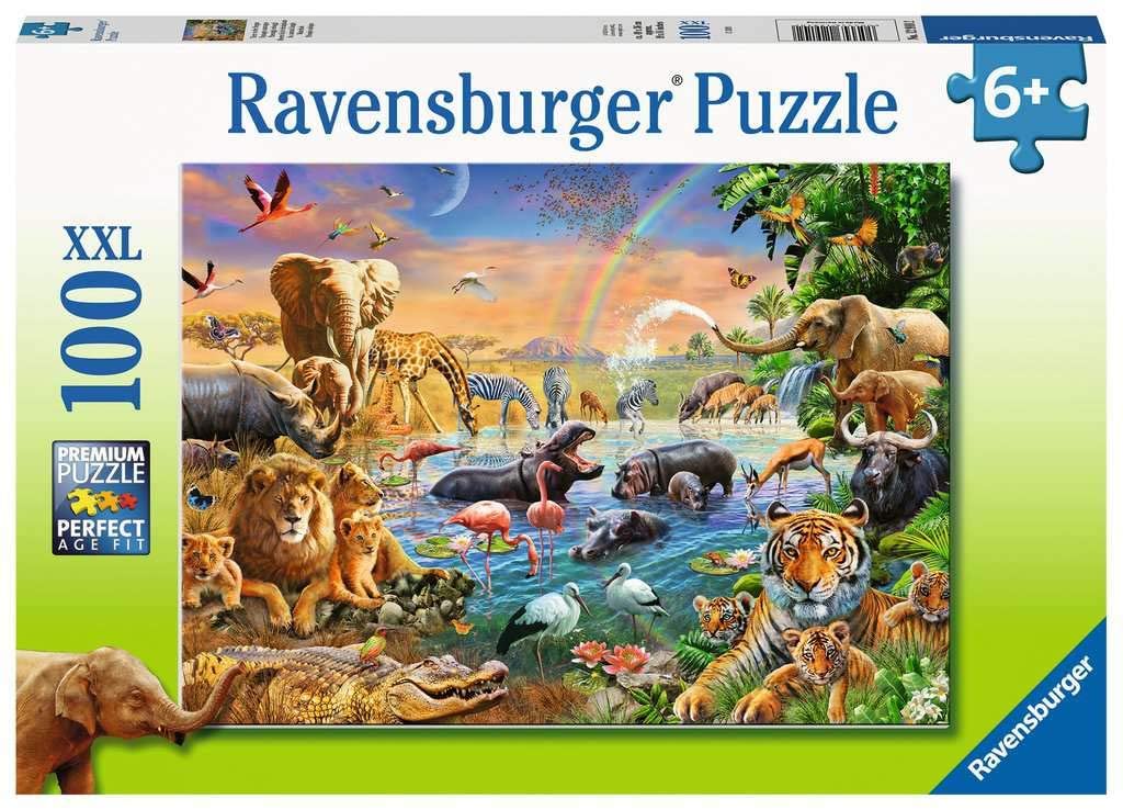 Savannah Jungle Water Hole 100 Piece Puzzle