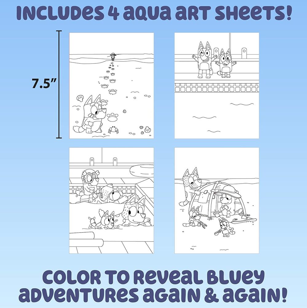 Bluey Aqua Art