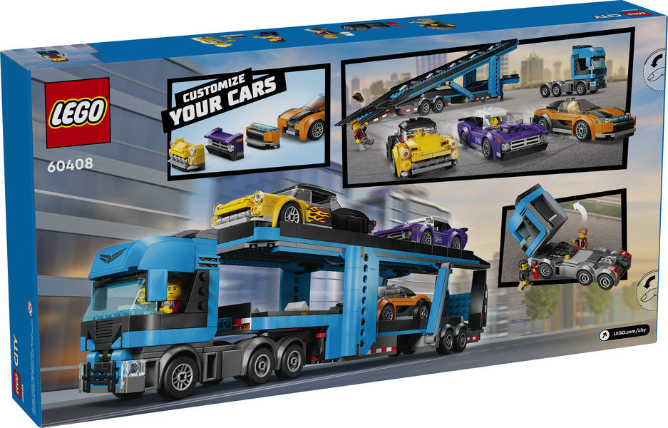60408 LEGO® Car Transporter Truck with Sports Cars