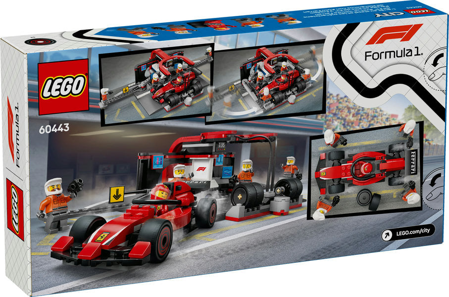 60443 LEGO® F1 Pit Stop & Pit Crew with Ferrari Car