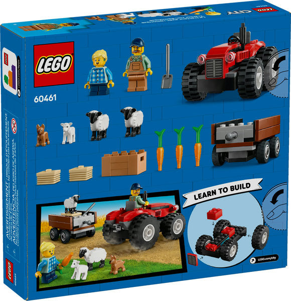 60461 LEGO® Red Farm Tractor with Trailer & Sheep