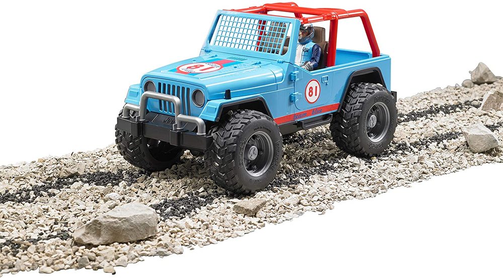 Blue Jeep Cross Country Racer