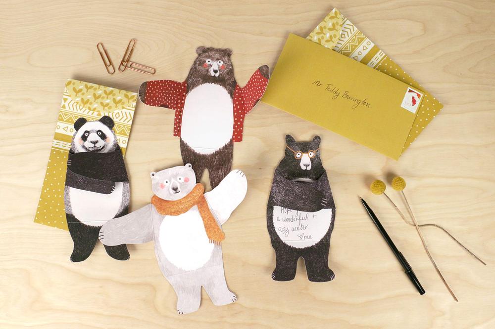 Bear Hugs: 12 Notecards and Envelopes