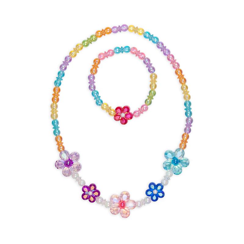 Blooming Beads Necklace and Bracelet Set