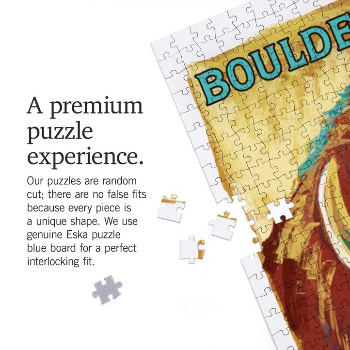 Boulder, Colorado, Vivid Bison 1000pc Puzzle