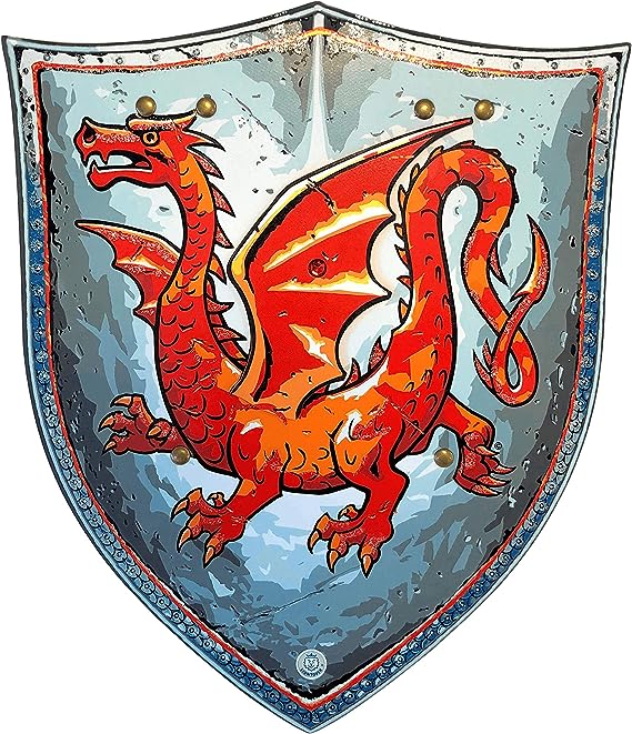 Knight Shield Amber Dragon