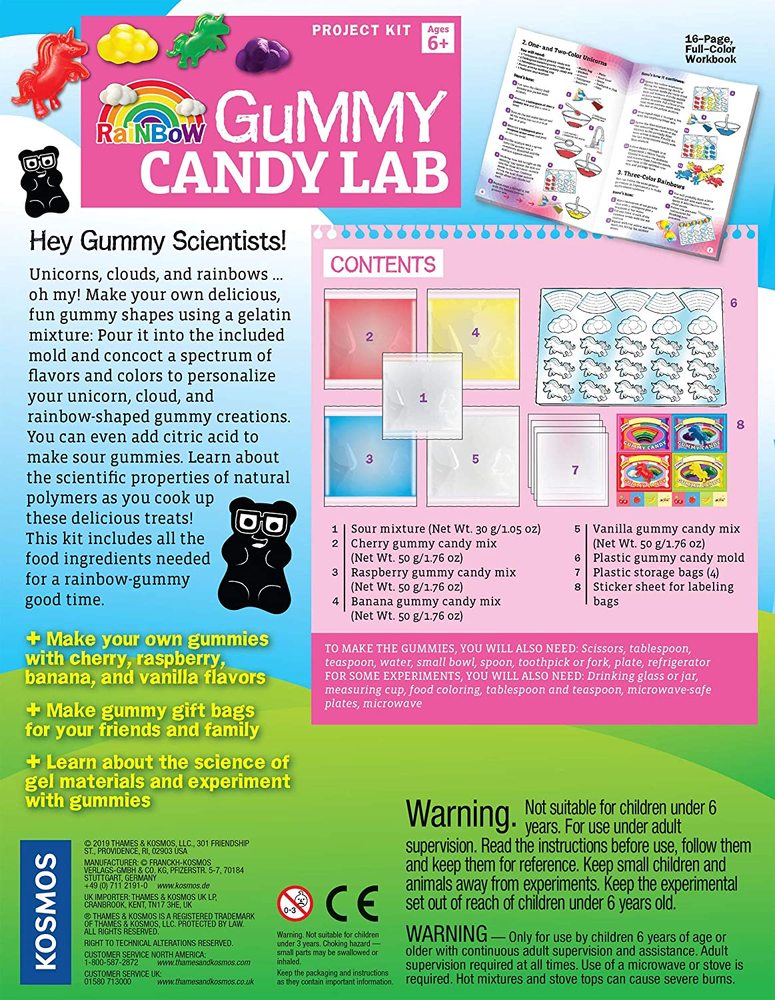 Rainbow Gummy Candy Lab