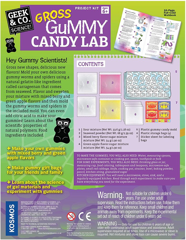 Gross Gummy Candy Lab: Worms and Spiders