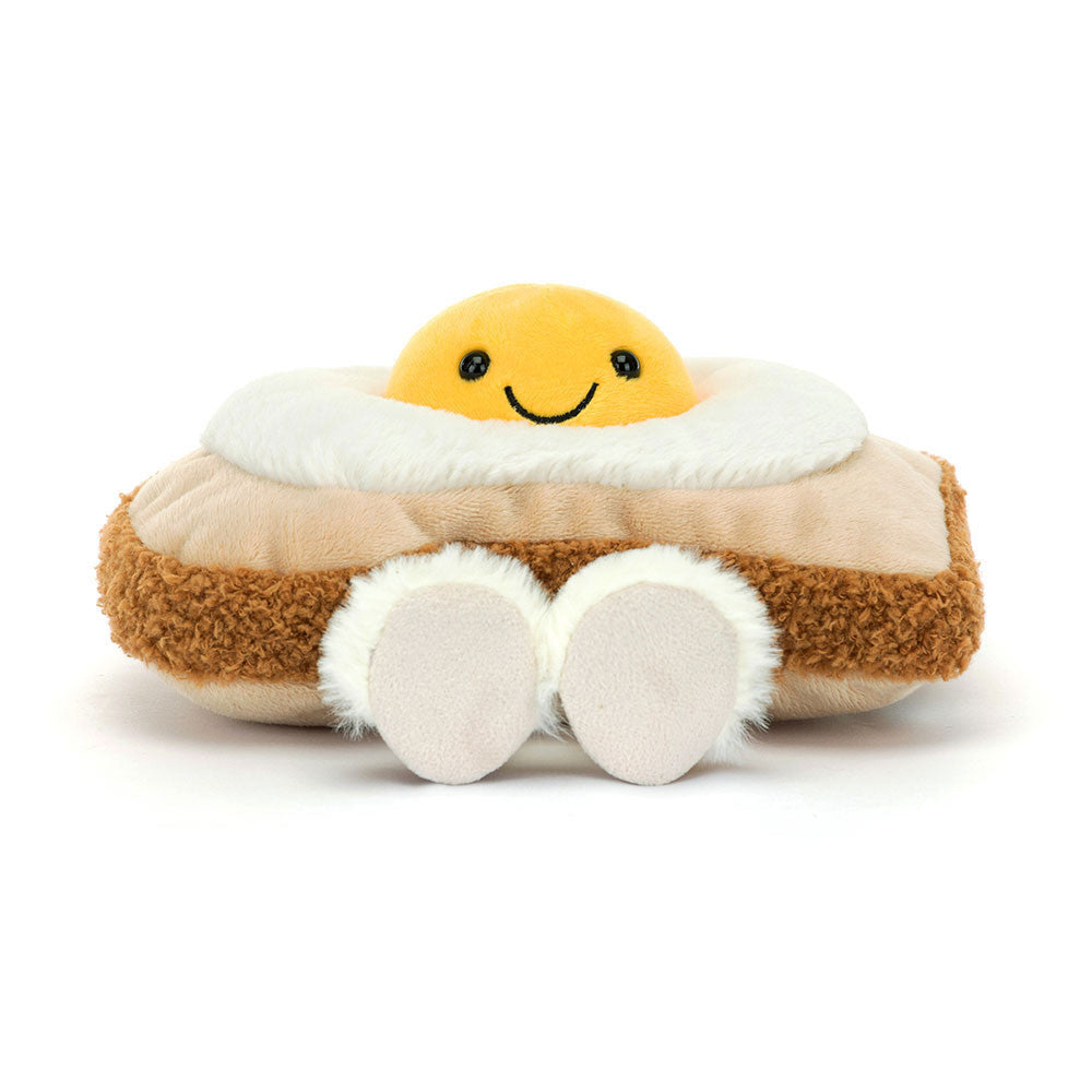 Plush toy Amuseables Egglantine Egg On Toast on a white background