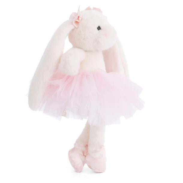 Plush Dancing Jayleen - Light Pink bunny wearing a light pink tutu on a white background
