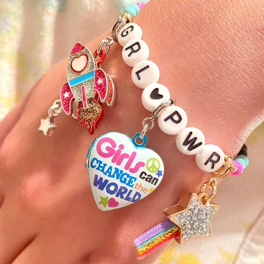 Girls Can Change The World Charm