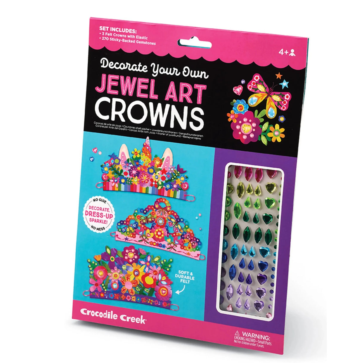 Jewel Art Crowns - Unicorn Flowers packaging
