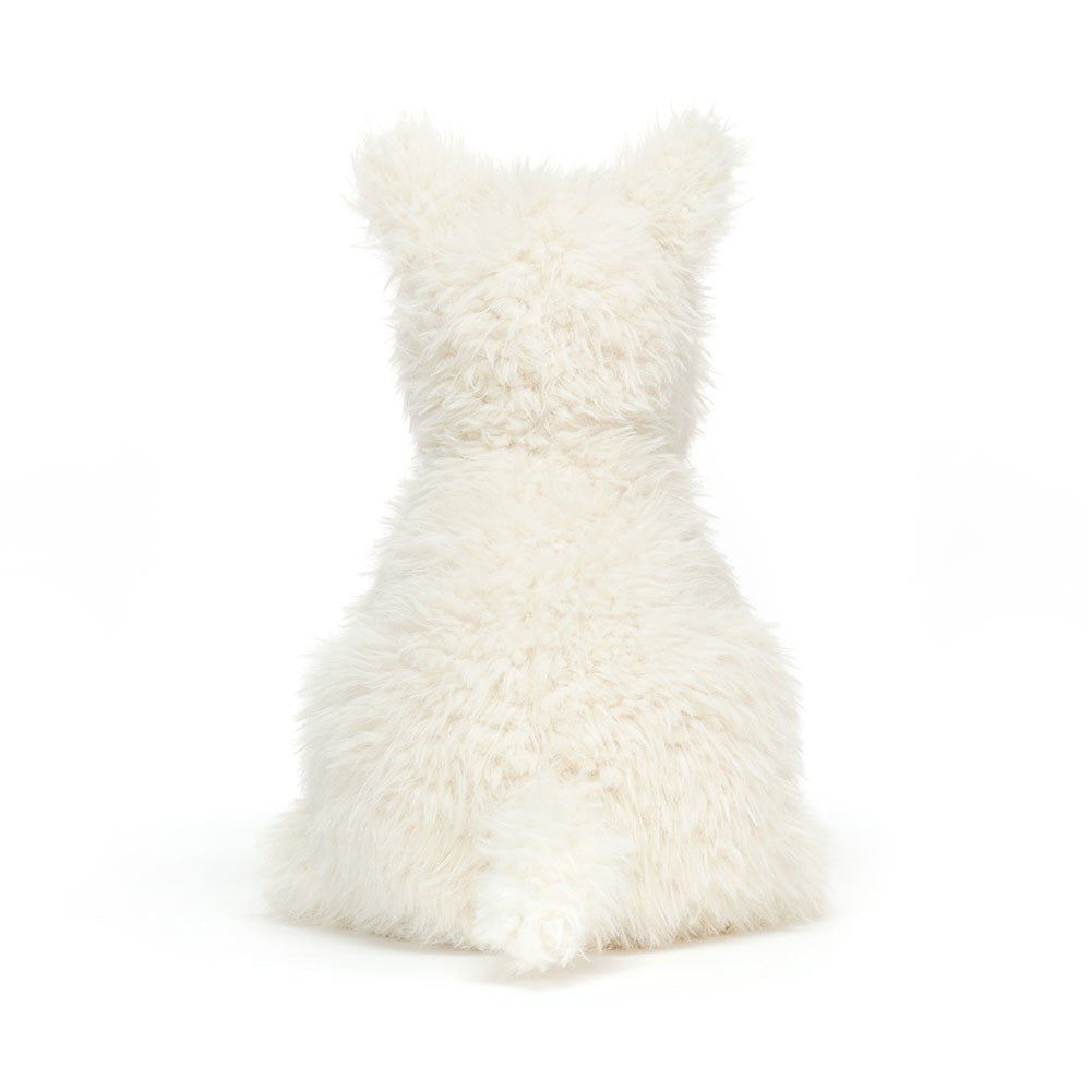 White Munro Scottie Dog on a white background