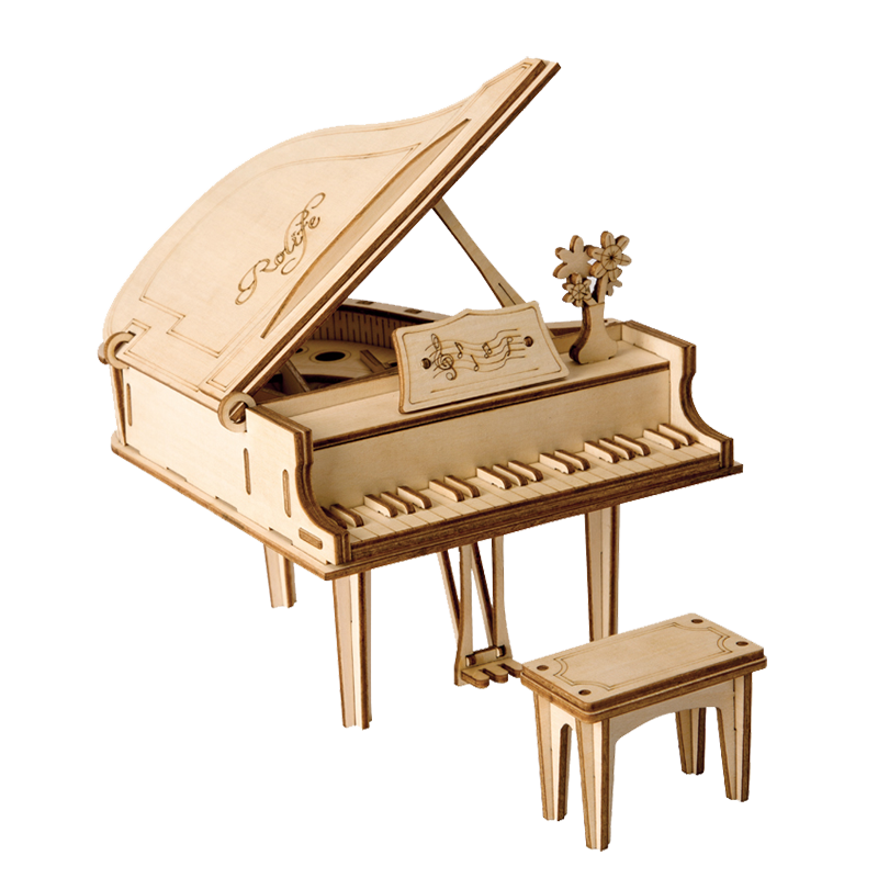 Classic 3D Wood Puzzles; Grand Piano