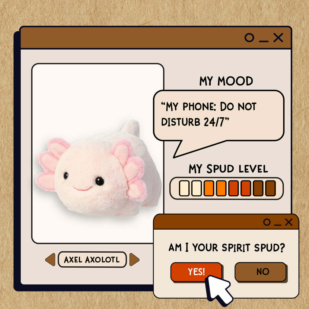 Cartoon axolotl plush toy