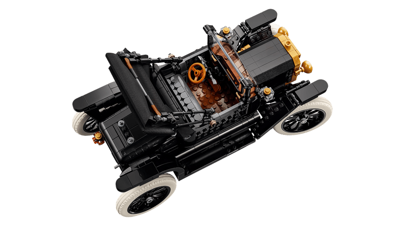 LEGO Ford Model T model on a transparent background