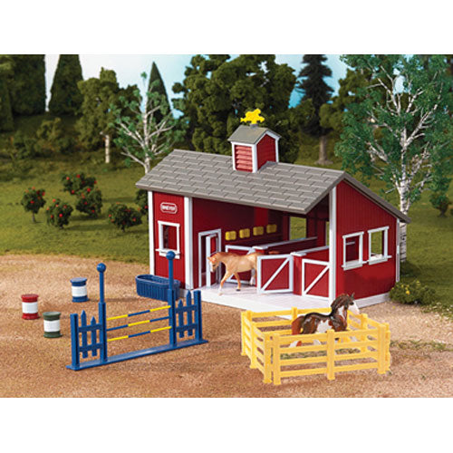 Stablemates Red Stable Set with Two Horses
