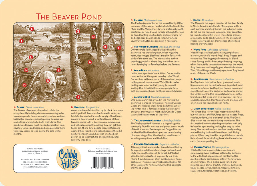 The Beaver Pond (Tray Puzzle)