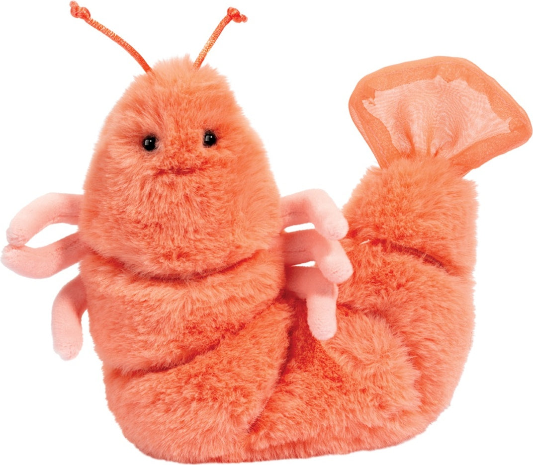 Plush Salty Shrimp on a white background