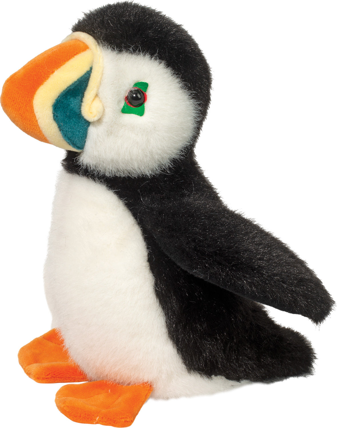 Plush Pascal Puffin on a white backgound