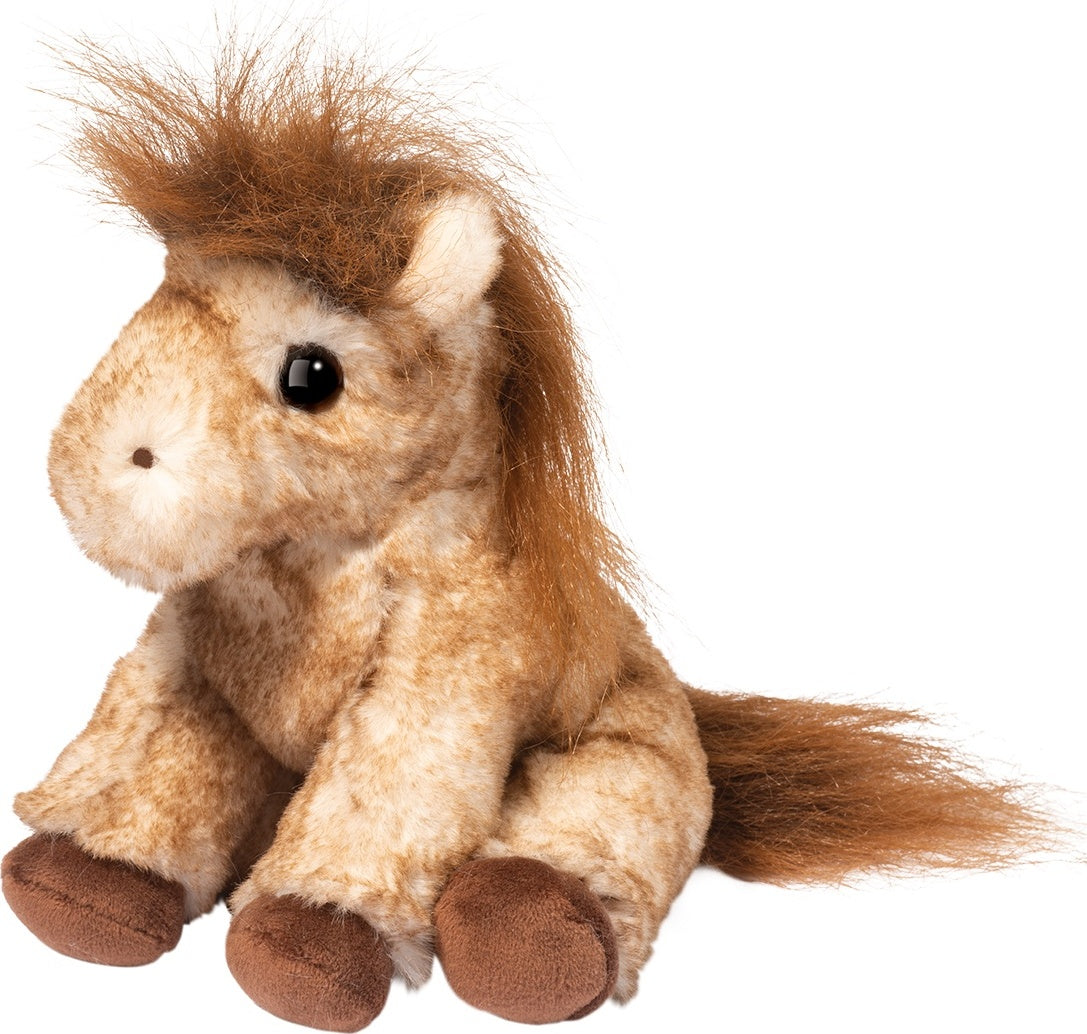 Plush Dustie Horse Mini Soft on a white background
