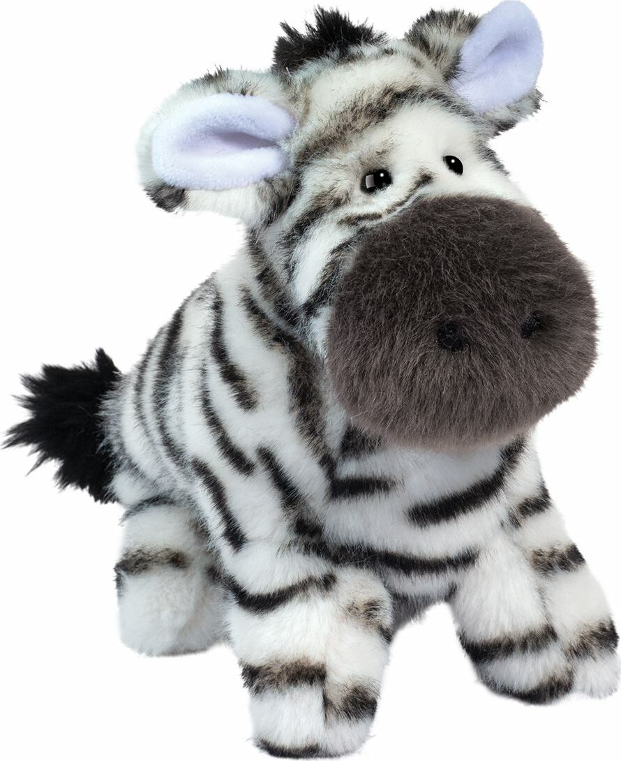 Plush Debra Zebra Muzzle on a white background